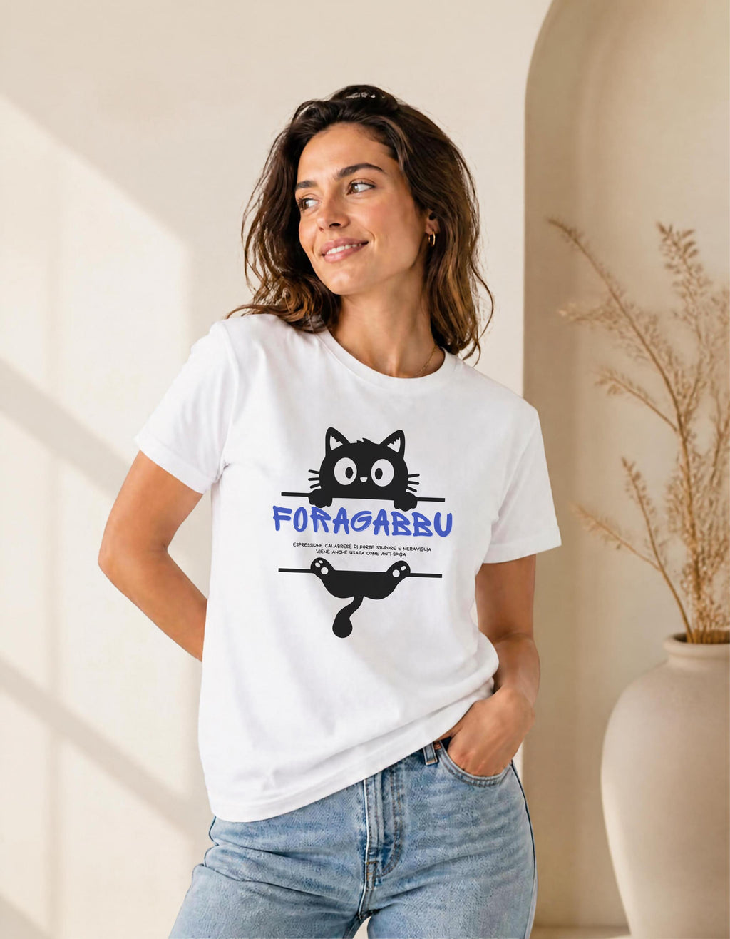 Maglietta Calabrese "Foragabbu" | T-shirt Dialetto Calabria, IDEA REGALO simpatica, streetwear meridionale, frase ironica, maglia unisex