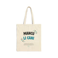 Tote Bag in Cotone "Mancu Li Cani"