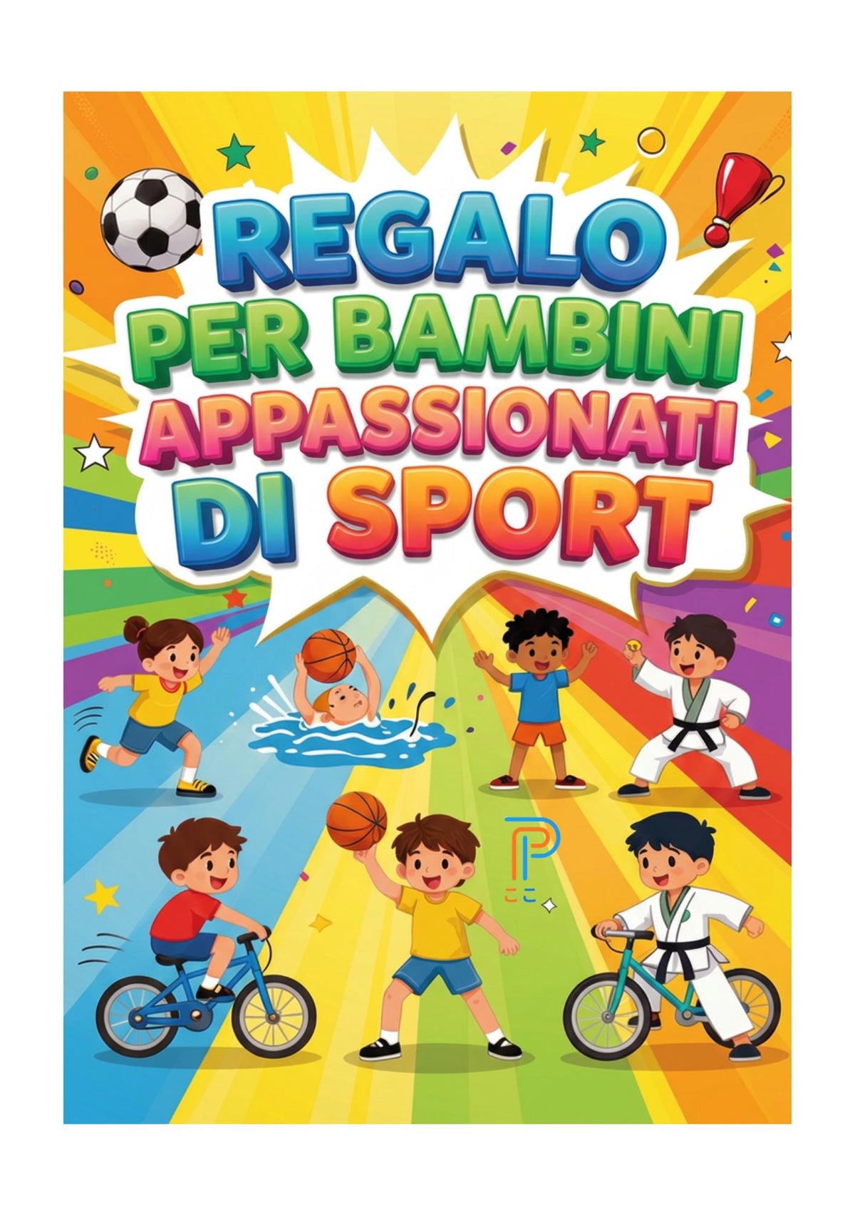 Il Grande Libro da colorare sullo Sport in PDF Download Immediato Pagine Salva-Colore: Retro vuoto.