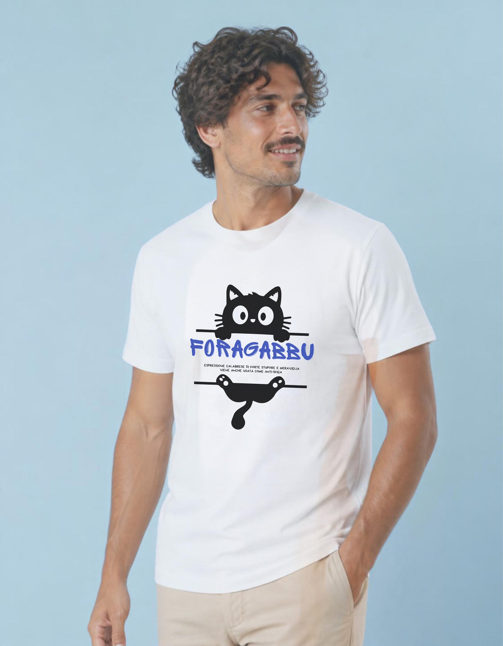 Maglietta Calabrese "Foragabbu" | T-shirt Dialetto Calabria, IDEA REGALO simpatica, streetwear meridionale, frase ironica, maglia unisex