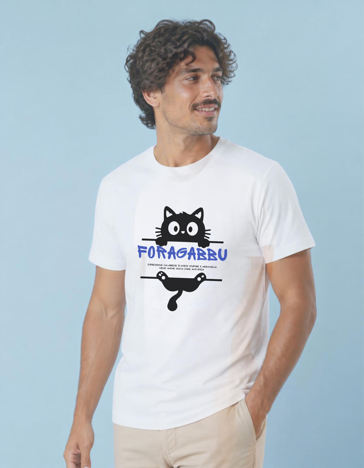 Maglietta Calabrese "Foragabbu" | T-shirt Dialetto Calabria, IDEA REGALO simpatica, streetwear meridionale, frase ironica, maglia unisex