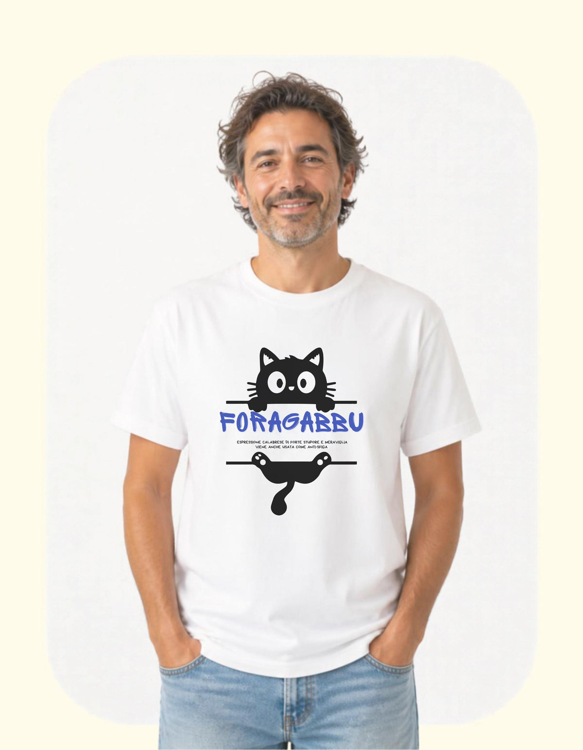 Maglietta Calabrese "Foragabbu" | T-shirt Dialetto Calabria, IDEA REGALO simpatica, streetwear meridionale, frase ironica, maglia unisex
