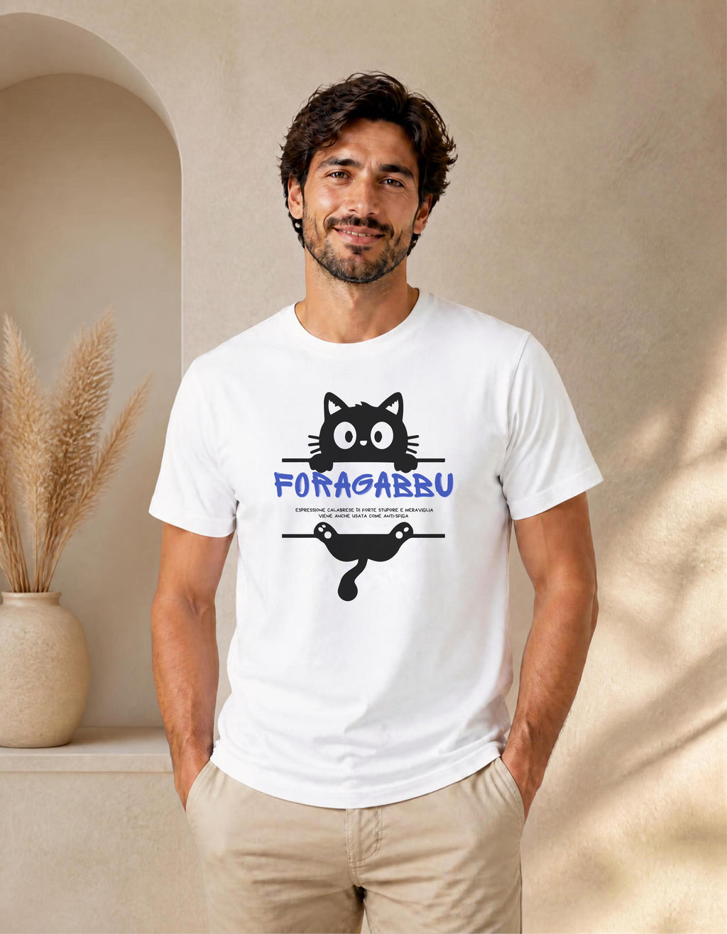 Maglietta Calabrese "Foragabbu" | T-shirt Dialetto Calabria, IDEA REGALO simpatica, streetwear meridionale, frase ironica, maglia unisex