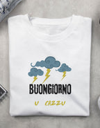 Maglietta Ironica Dialetto Calabrese "Buongiorno U Cazzu" - T-shirt Divertente Regalo Simpatico Uomo Donna