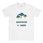 Maglietta Ironica Dialetto Calabrese "Buongiorno U Cazzu" - T-shirt Divertente Regalo Simpatico Uomo Donna